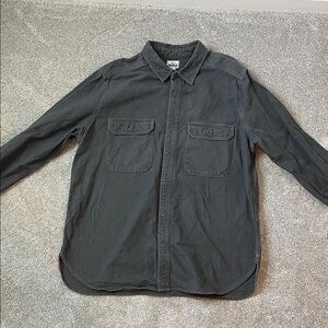 Woolrich military over-shirt grey with orange stitching